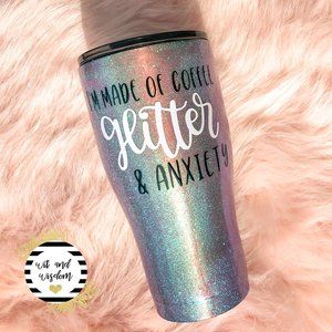 Anxiety Glitter Tumbler 30OZ